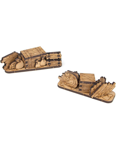 Terreno Modular TowerRex DND 28mm - Cofres y Barricadas