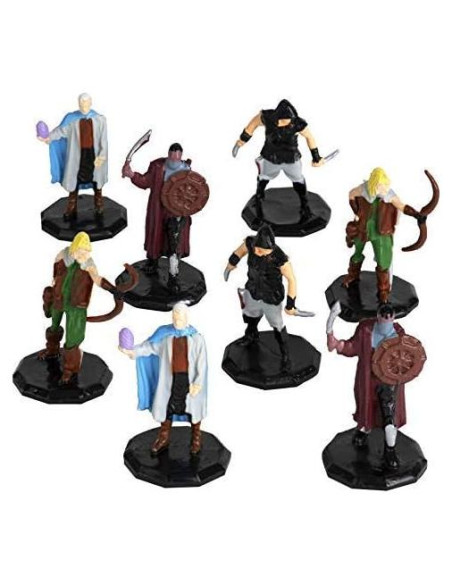 8 Figuras Miniatura de Bandido Fantasía - Monster Protectors
