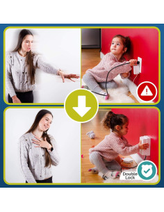 Caja de Seguridad para Enchufes Bebés Doble Bloqueo 2 Pzas 2