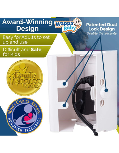 Caja de Seguridad para Enchufes Bebés Doble Bloqueo 2 Pzas