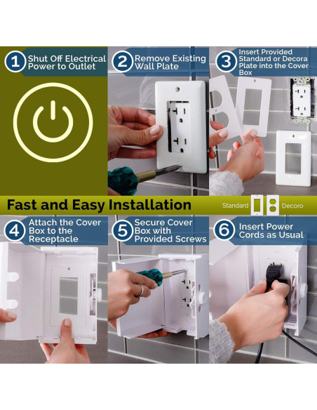 Caja de Seguridad para Enchufes Bebés Doble Bloqueo 2 Pzas