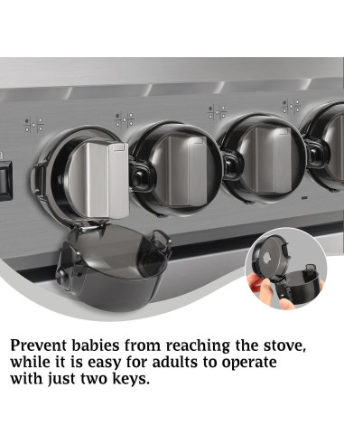 Cubiertas de Seguridad para Perillas de Estufa XNGPALM, 5 Pzas