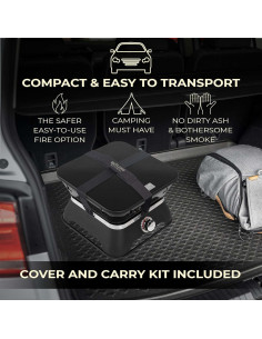 Fogón Portátil Outland Living Firecube 10,21 kg Cuadrado 2