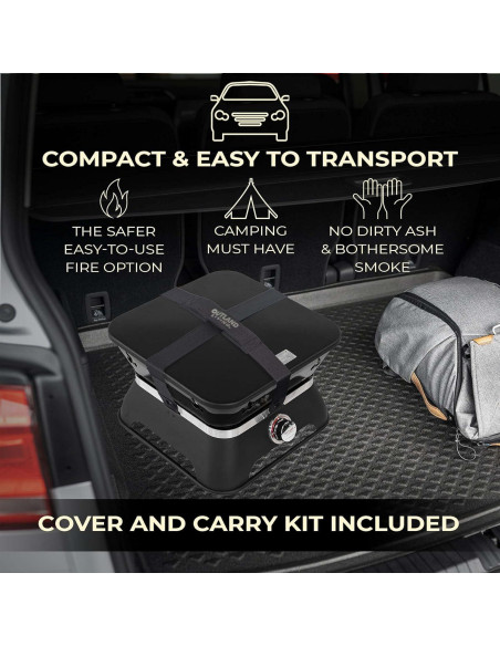 Fogón Portátil Outland Living Firecube 10,21 kg Cuadrado