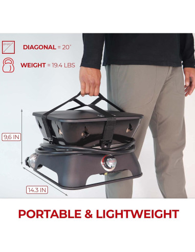 Fogón Portátil Outland Living Firecube 10,21 kg Cuadrado