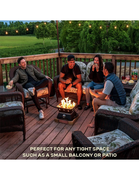 Fogón Portátil Outland Living Firecube 10,21 kg Cuadrado