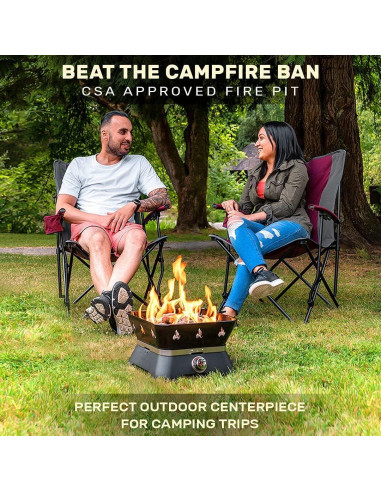 Fogón Portátil Outland Living Firecube 10,21 kg Cuadrado