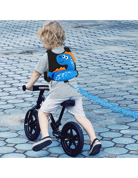 Accmor Arnés Antipérdida para Niños Dinosaurio Azul 3 en 1