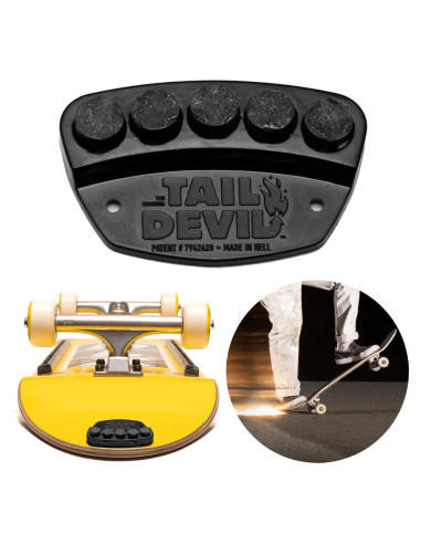 Placa de Chispas Tail Devil para Skateboard - Negro