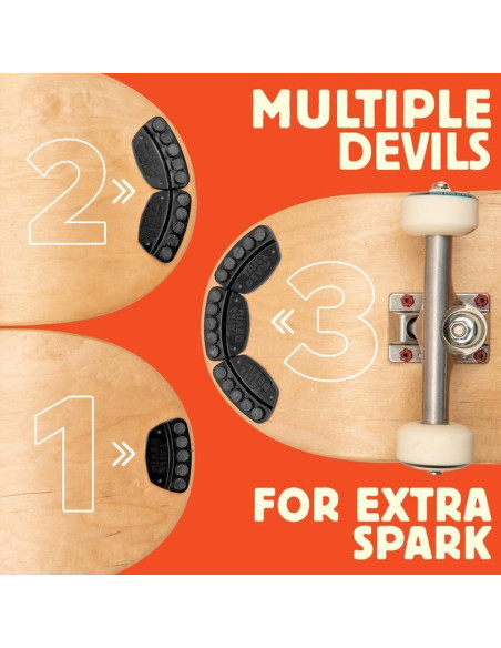 Placa de Chispas Tail Devil para Skateboard - Negro