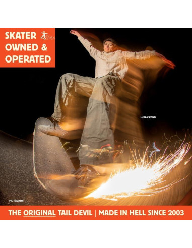 Placa de Chispas Tail Devil para Skateboard - Negro