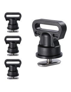 Puntos de Amarre Verticales VEXPLO para Riel de Kayak - Paquete de 4