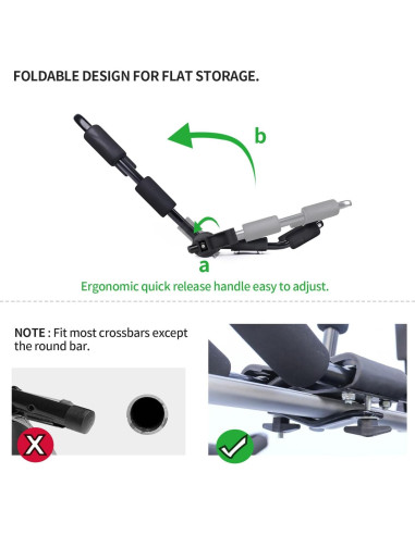 Soporte de Kayak Plegable Leader Accessories 4 PCS J Bar