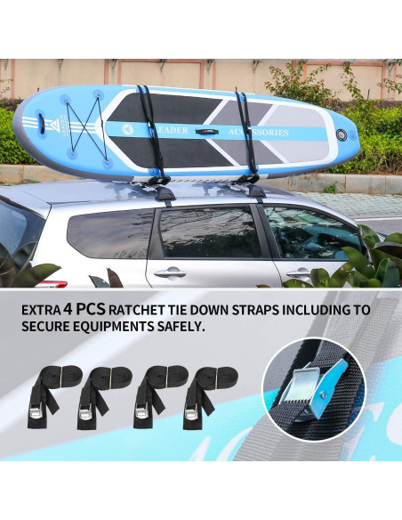 Soporte de Kayak Plegable Leader Accessories 4 PCS J Bar