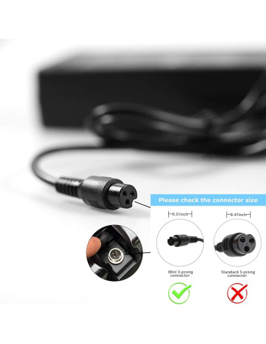 Puerto de Carga FEC tech GLDYTIMES 3 Pines para Hoverboard