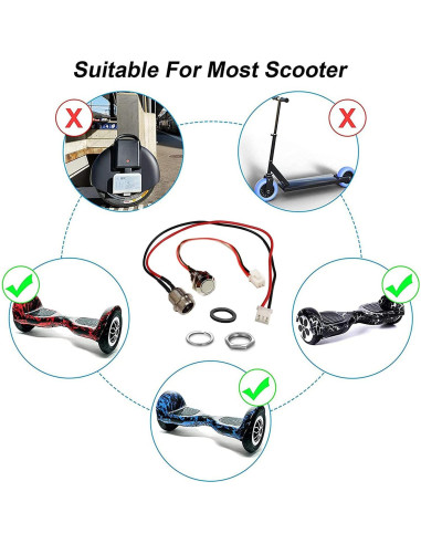 Puerto de Carga FEC tech GLDYTIMES 3 Pines para Hoverboard