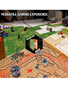 Mapa Plegable DND CZYY 70x60 cm Borrable para RPGs 2