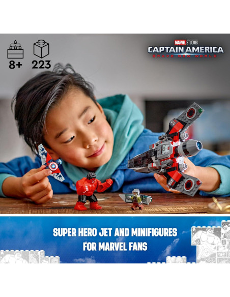LEGO Marvel Capitán América vs Hulk Rojo - Set 76292