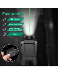Combo Luz Láser 600 Lúmenes Taurus G2c G3C Verde 2