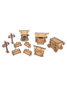 Terreno Medieval TowerRex para D&D y Wargames 30x18cm