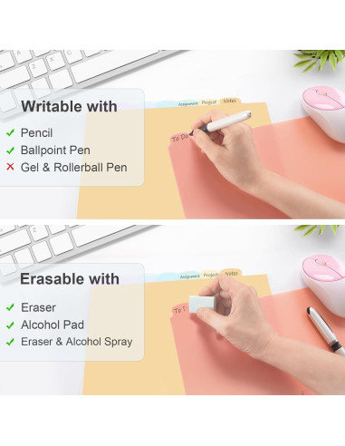 Separadores de Carpeta Escriba y Borra LRFWJS 24 Pestañas