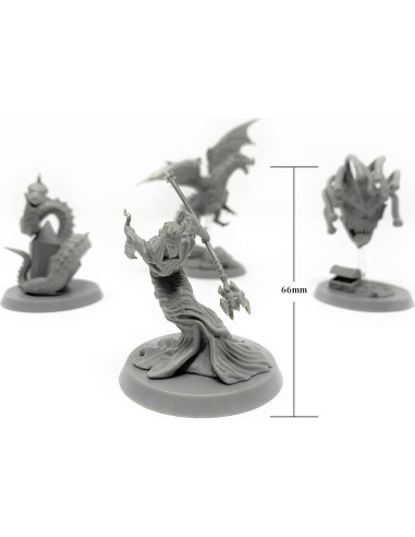 Conjunto de Miniaturas Colosales Citadel Black - 4 Minis 50mm