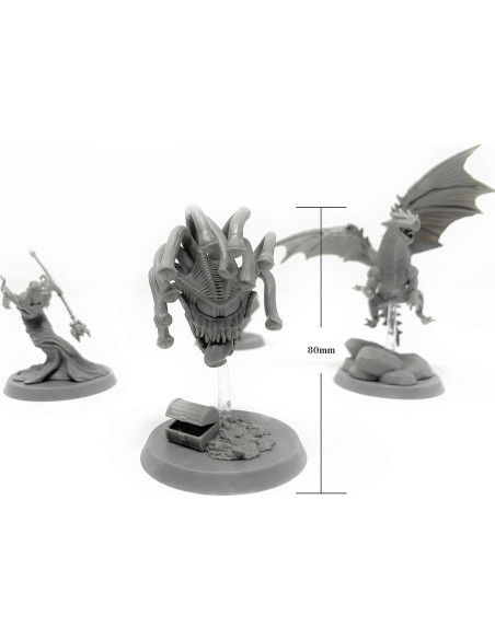 Conjunto de Miniaturas Colosales Citadel Black - 4 Minis 50mm