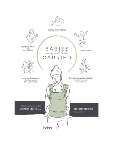 Boba X Portabebés - Ajustable para Bebés 3-20 kg - Llamado de las Montañas