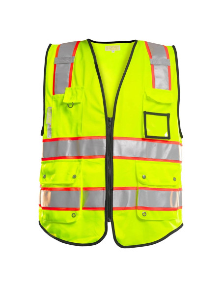 Chaleco de Seguridad PACIFIC PCV002 Amarillo Grande 10 Bolsillos