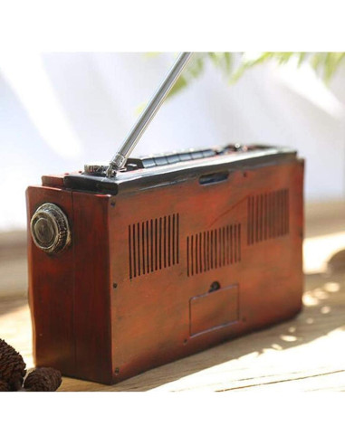 Adorno de Radio Vintage koTTIYA 18x7x11.2 cm Decoración