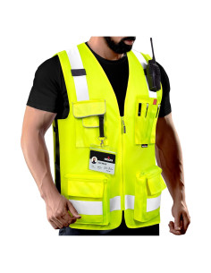 Chaleco de Seguridad NoCry Premium Amarillo Grande Reflectante