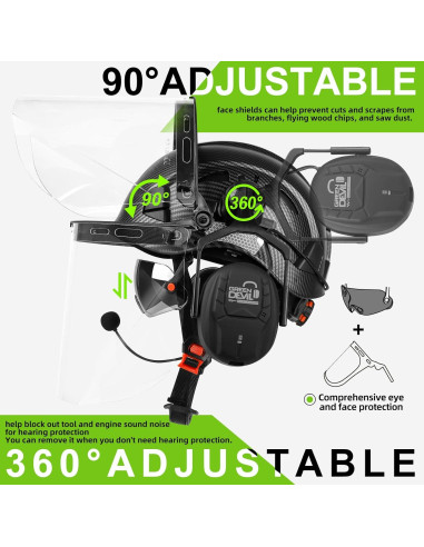 Casco de Seguridad GREEN DEVIL con Auriculares Bluetooth