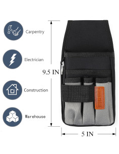 Estuche para Herramientas VIDAR TOOLS 5 Bolsillos Nylon 2