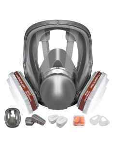 Máscara de Respirador Completa 6800 - Filtro Carbón Activado