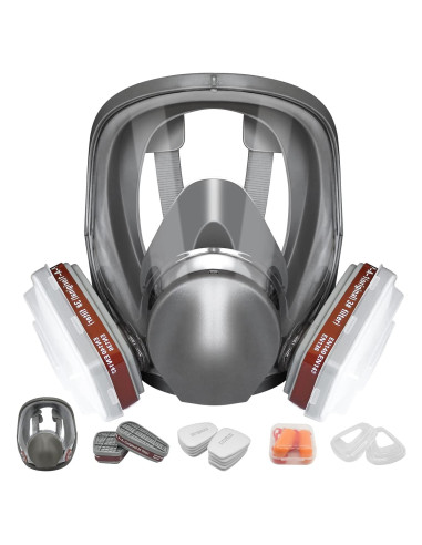 Máscara de Respirador Completa 6800 - Filtro Carbón Activado