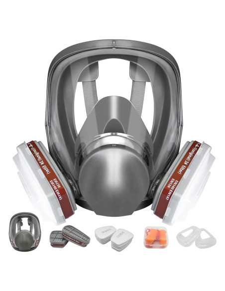Máscara de Respirador Completa 6800 - Filtro Carbón Activado Máscara de Respirador Completa 6800 - Filtro Carbón Activado