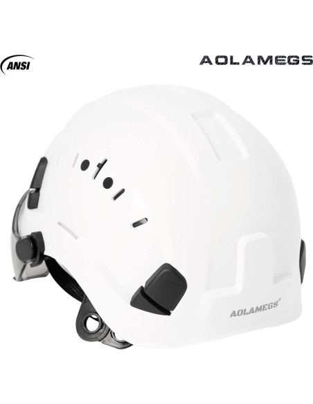 Casco de Seguridad Aolamegs ABS Ajustable con Visera Clara