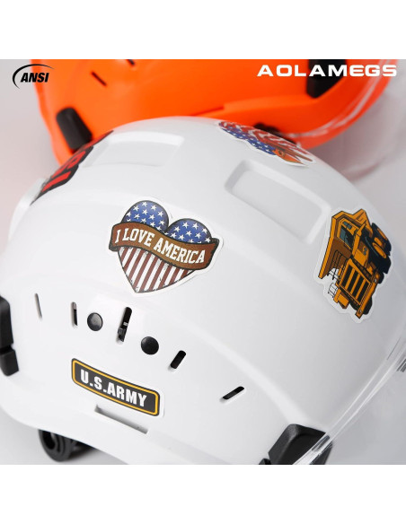 Casco de Seguridad Aolamegs ABS Ajustable con Visera Clara