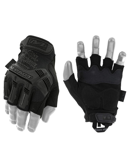 Guantes Tácticos Mechanix Wear M-Pact Sin Dedos Marrón Grande