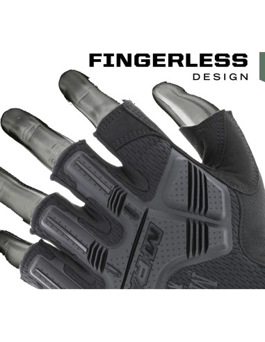 Guantes Tácticos Mechanix Wear M-Pact Sin Dedos Marrón Grande