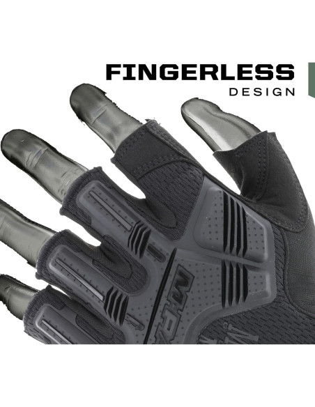 Guantes Tácticos Mechanix Wear M-Pact Sin Dedos Marrón Grande