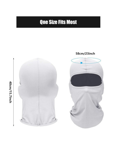 9 Pzs Máscaras de Esquí UV Balaclava para Hombres - Protección
