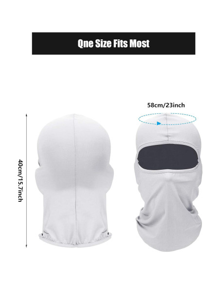 9 Pzs Máscaras de Esquí UV Balaclava para Hombres - Protección