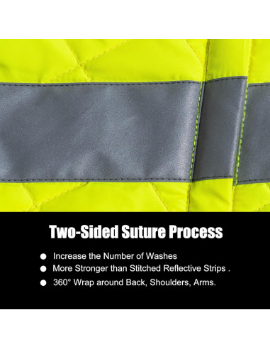 Chaleco de Seguridad PALAMLY Amarillo Reflectante Mediano