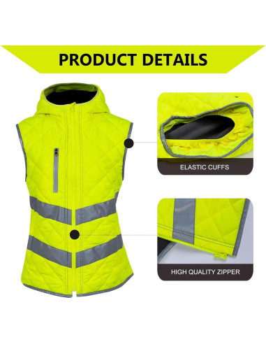 Chaleco de Seguridad PALAMLY Amarillo Reflectante Mediano