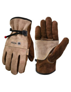Guantes de trabajo WZQH de cuero grande para jardinería