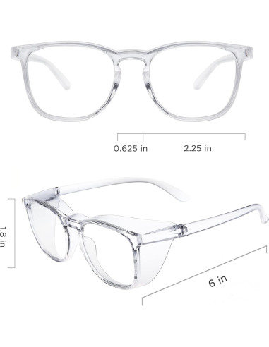 Gafas de seguridad JOO'RTI anti-vaho y luz azul unisex