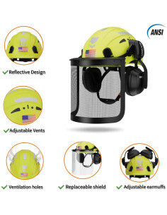 Casco Industrial 5 en 1 DS-SMAAT con Visera y Auriculares 2