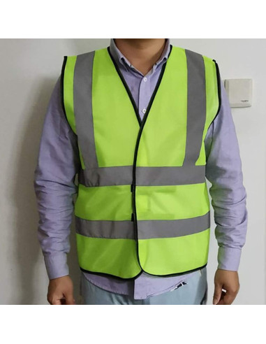 Chalecos de Seguridad ZOJO 12 Paquetes Amarillo Neón