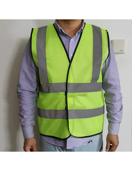 Chalecos de Seguridad ZOJO 12 Paquetes Amarillo Neón